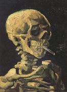 Vincent Van Gogh Skull with Burning Cigarette (nn04) china oil painting artist